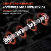 2011-2020 Jeep Dodge Chrysler 3.6L Left Side Exhaust Cam Camshaft Part 5184377AG