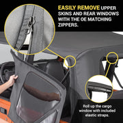 Premium Rear Soft Top Upper Skins 4-Piece for Jeep Wrangler TJ 1997-2006
