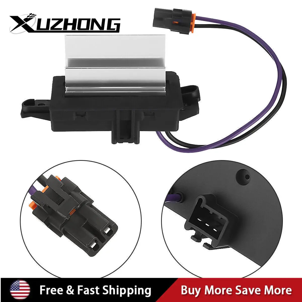 For GMC CHEVROLET UPDATED DESIGN BLOWER RESISTOR REPLACES 4P1516 JA1639 BMR34