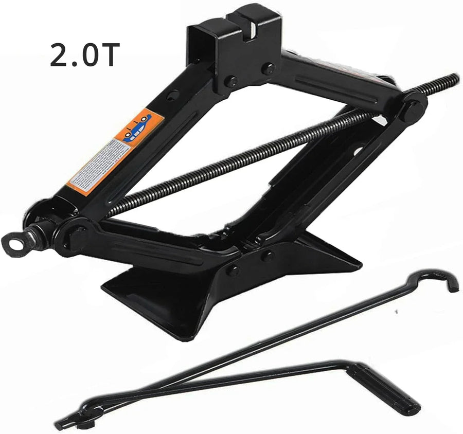 Portable Scissor Jack and Wrench Set, 0.8-2 Ton Options