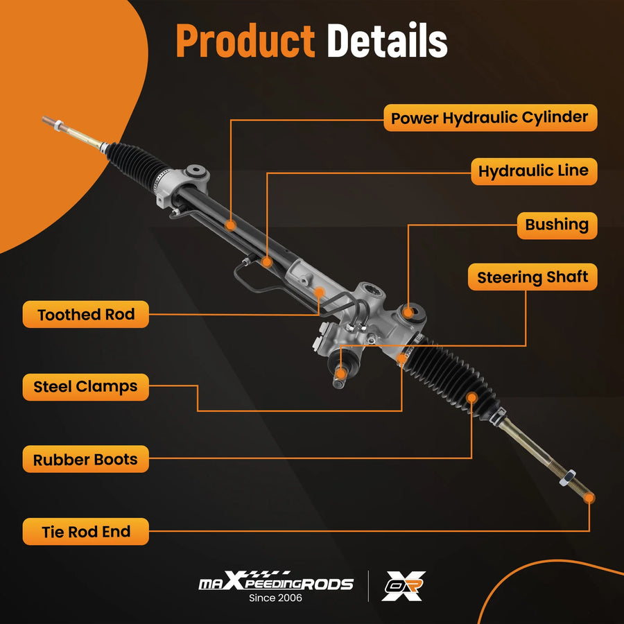 Steering Rack and Pinion with Outer Tie Rod for Toyota Avalon Camry Lexus 26-2632