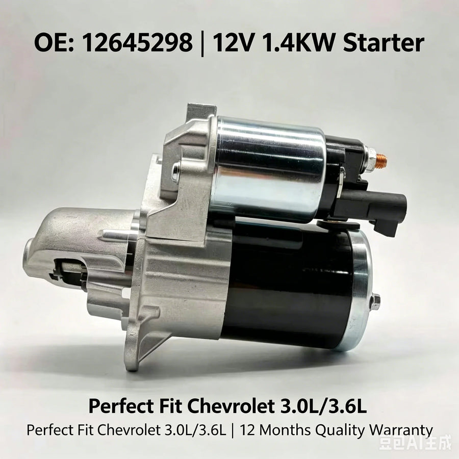 Starter Motor for Chevrolet/GMC/Buick/Cadillac 3.0L/3.6L 2007-2020