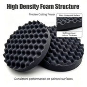 7-Inch Wavy Foam Car Polishing Pads - 2-Pack