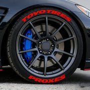 Universal 3D Tire Letter Stickers Waterproof Car Tire Decals Racing Sidewall Wheel Decor Adhesive Not Included