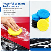 Round Foam Wax Applicator Pads, 6- or 12-Pack