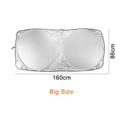 Folding Windshield Sunshade – 150 × 70 or 160 × 86 cm