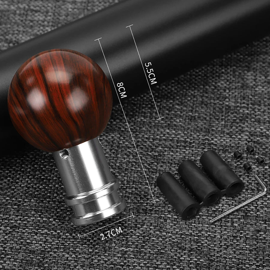Universal Wood-Grain & Carbon-Fiber Shift Knob