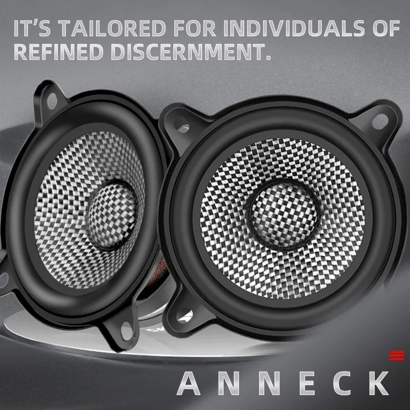 3.5-Inch 300W Carbon-Fiber Car Speakers