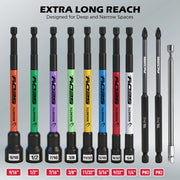 11-Piece Magnetic Nut Driver and Bit Set with Telescoping Pickup Tool
