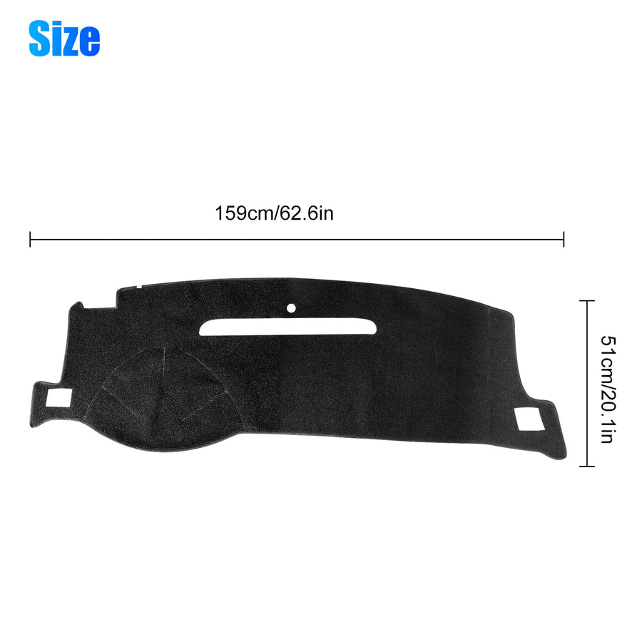 Dashboard Cover Mat for 2007–2014 Chevrolet Silverado/Tahoe/Suburban