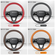 Leather Steering Wheel Cover for Range Rover Port Evoque Velar Defender 90