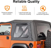 Premium Rear Soft Top Upper Skins 4-Piece for Jeep Wrangler TJ 1997-2006