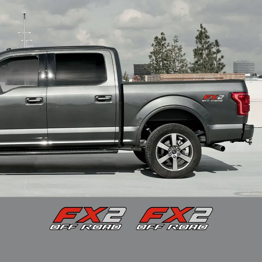 FX2 Off-Road Pickup Decal Pair – 40 × 12 cm