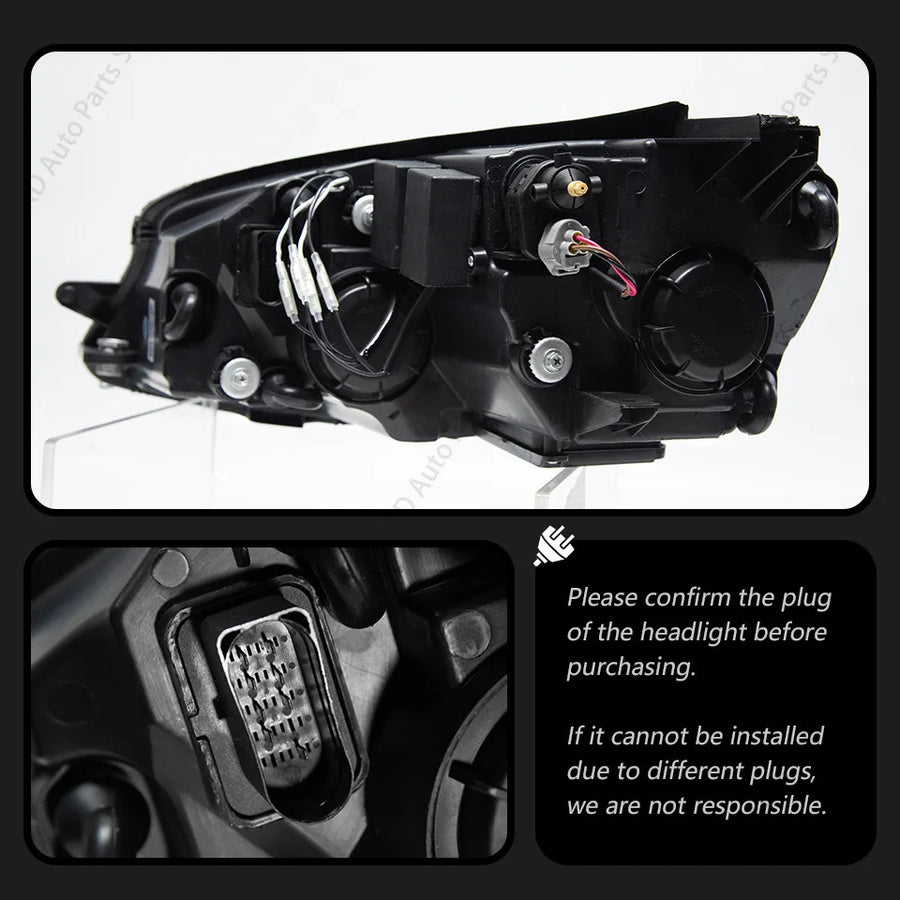 LED Projector Headlight Assembly for VW Golf 7 2013–2017