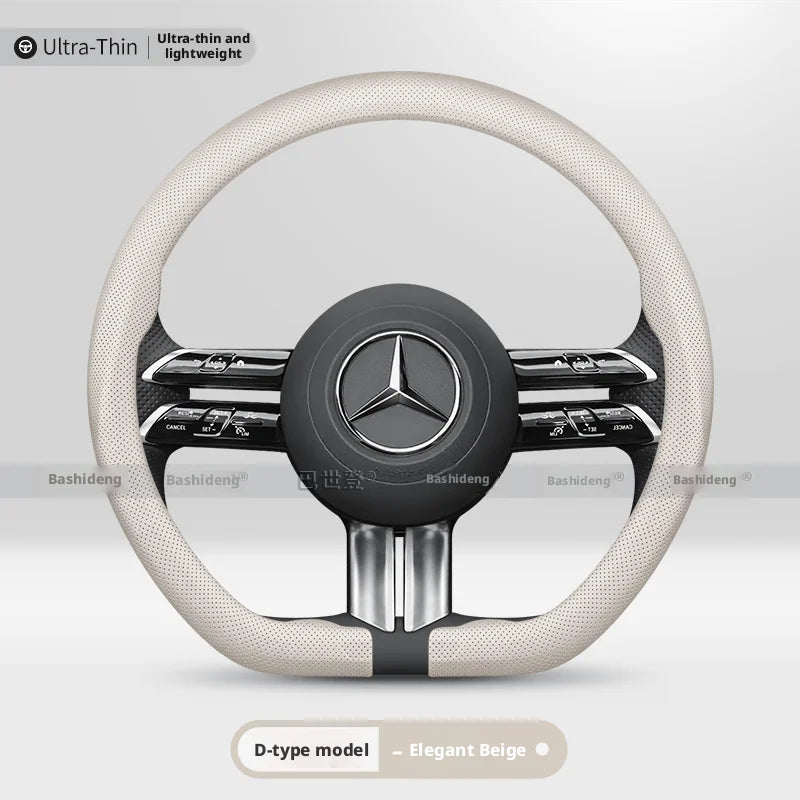 Nappa Steering Wheel Cover for MERCEDES-BENZ GLA GLB GLC GLE-Class A C E S Class