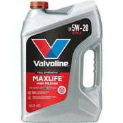 Valvoline MaxLife Full Synthetic High Mileage 5W-20 Motor Oil, 5 Quart