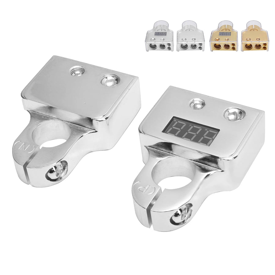 Digital Voltmeter Battery Terminal Connector Kit for 0/4/8/10 AWG Cables