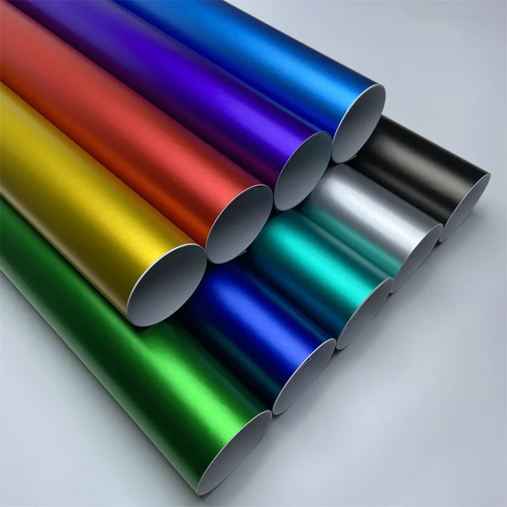 Ice Metallic Matte Chrome Automotive Vinyl Wrap