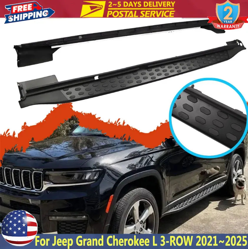 Jeep Grand Cherokee L Aluminum Running Board Pair – 2021–2025