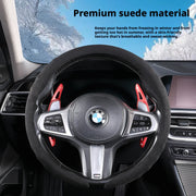 Ultra-Thin Suede Steering Wheel Cover for Select Jeep Models