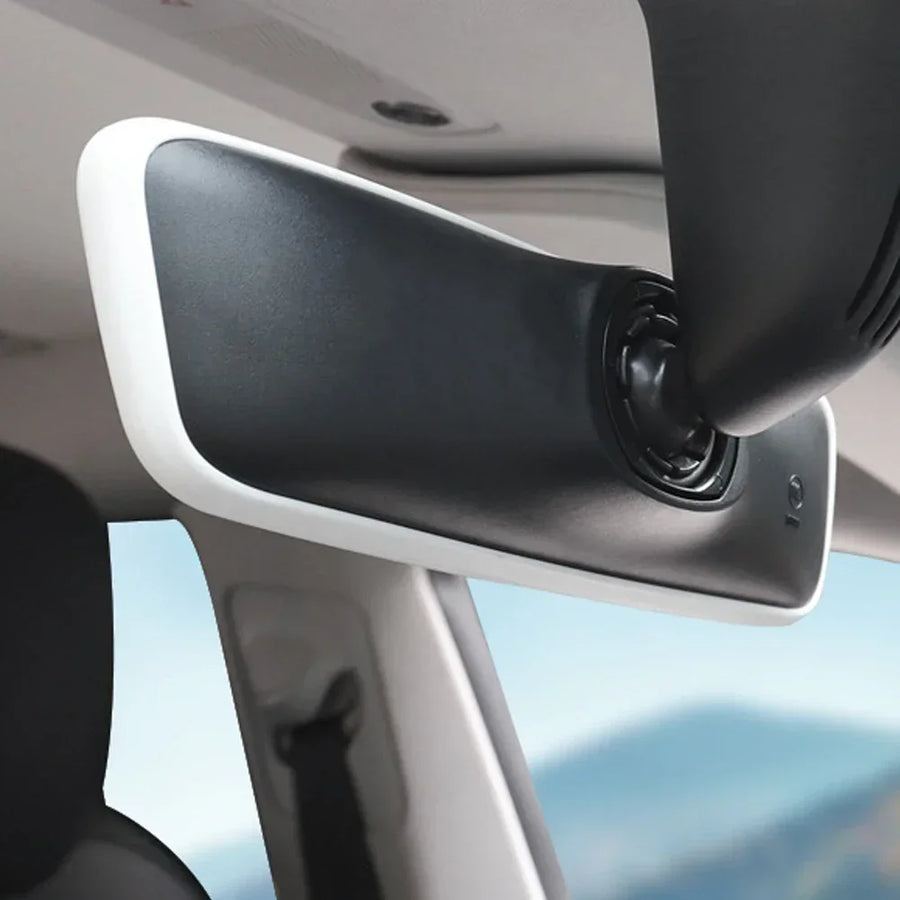 Silicone Rear View Mirror Protector Frame for Tesla Model 3 Y S X Center Console Interior Rearview