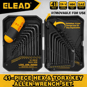 41-Piece SAE, Metric and Torx Hex Key Set