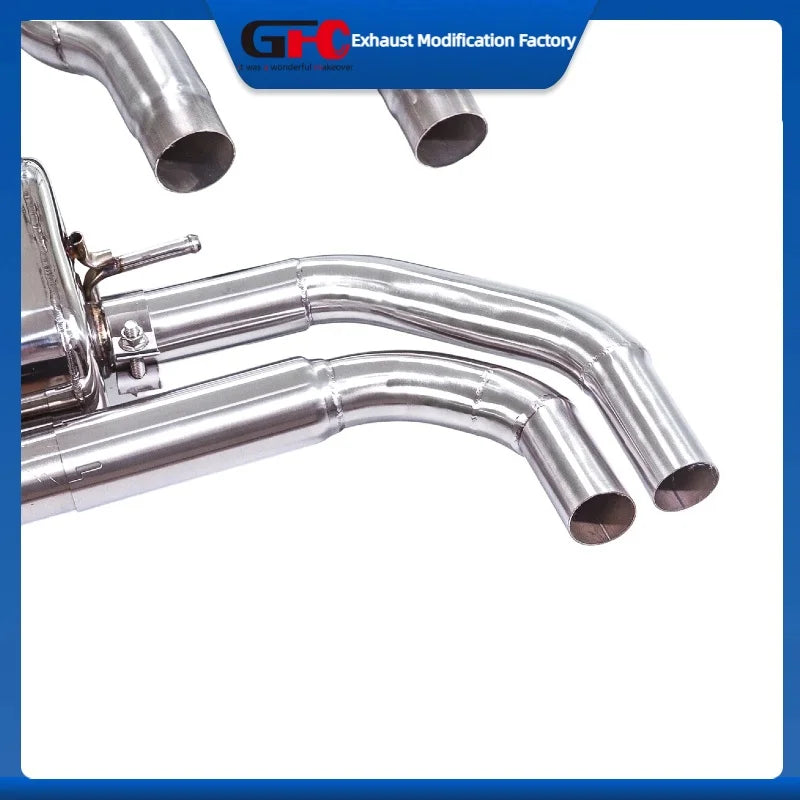 304 Stainless Steel Valved Cat-Back Exhaust System for Audi Q3 4WD 2019-2024