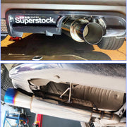 HKS Universal Stainless Steel Straight-Through Exhaust Muffler – 2, 2.5 or 3-Inch Inlet, 3.5-Inch Tip
