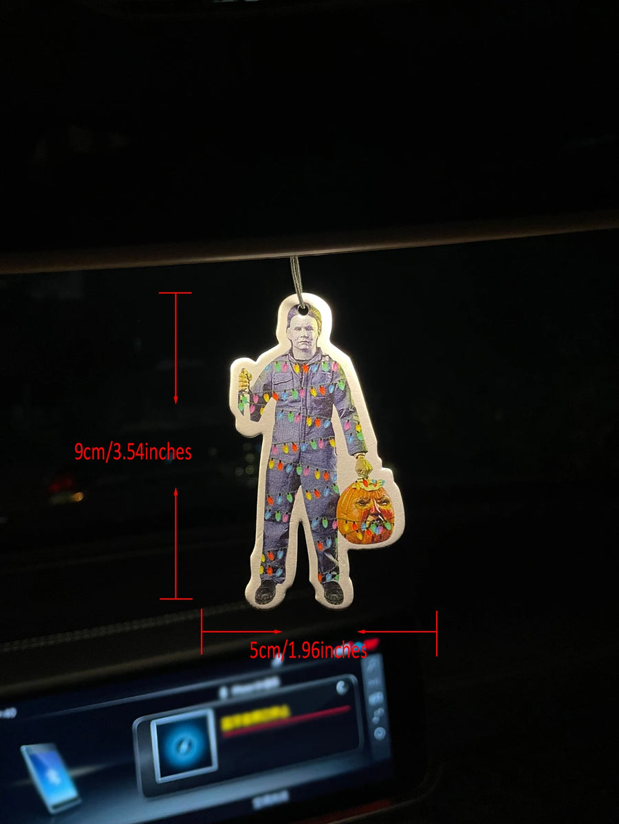 Michael Myers Halloween Christmas Lights Hanging Car Air Freshener