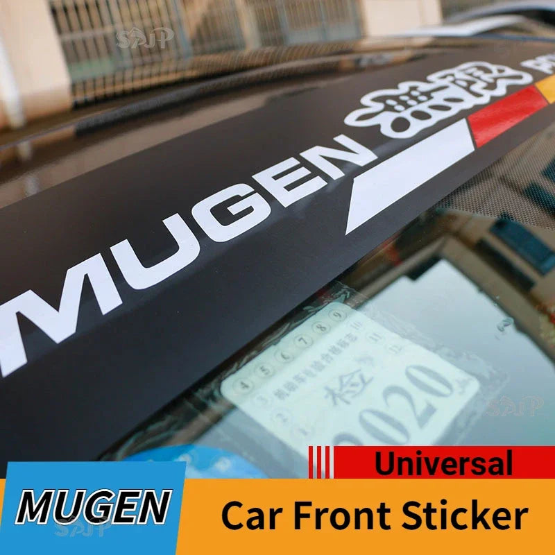 MUGEN Windshield Banner Vinyl Decal – 130 × 20 cm
