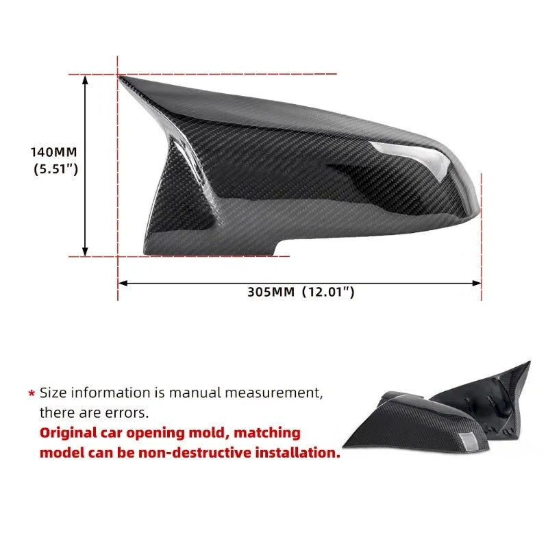 Carbon-Look Side Mirror Cover Set for BMW F20/F21/F22/F30/F32/F36