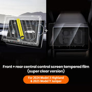 Center Touchscreen Tempered-Glass Screen Protector for Tesla Model 3/Y Highland and Juniper
