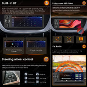 6.86-Inch 1-DIN Wireless CarPlay and Android Auto Car Stereo