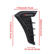 2-Piece Universal Fender and Bumper Vent Trim Set