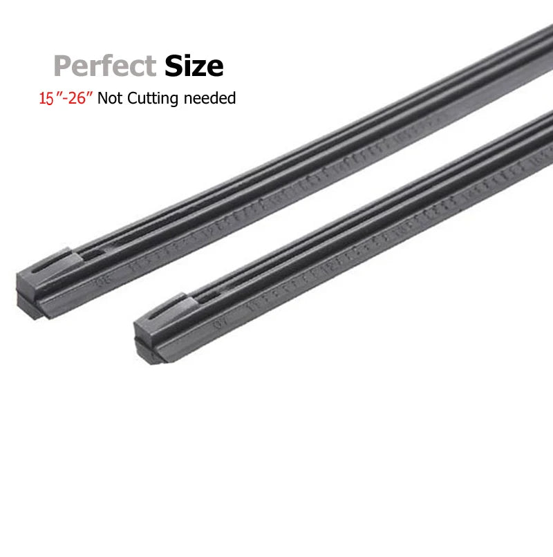 Front Windshield Wiper Blade Refill Set for Hybrid Wiper Blade 14" 16" 18" 20" 22" 24" 26"