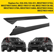 4-Piece Left & Right Side Windshield A Pillar Molding Trim for 11-19 Ford Explorer