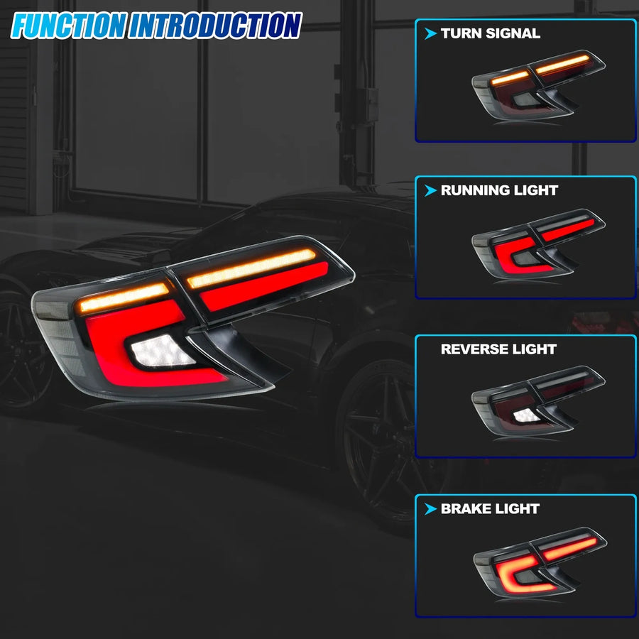Toyota Camry Sequential LED Tail Light Pair – 2012–2014