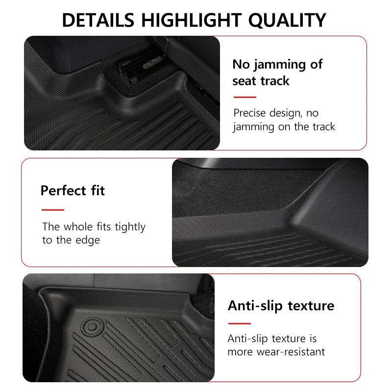 TPE All-Weather Floor Mats and Cargo Liner Set for Dodge Durango 2016 2024 2016-2024