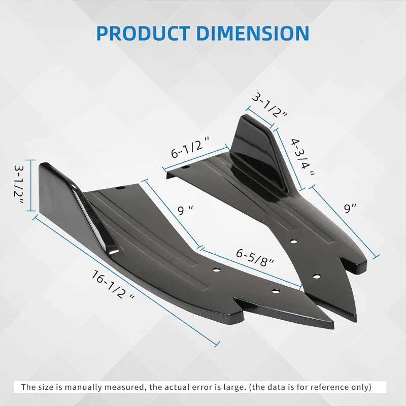 Gloss Black Side Skirt Extension Set for Volkswagen Jetta/Passat