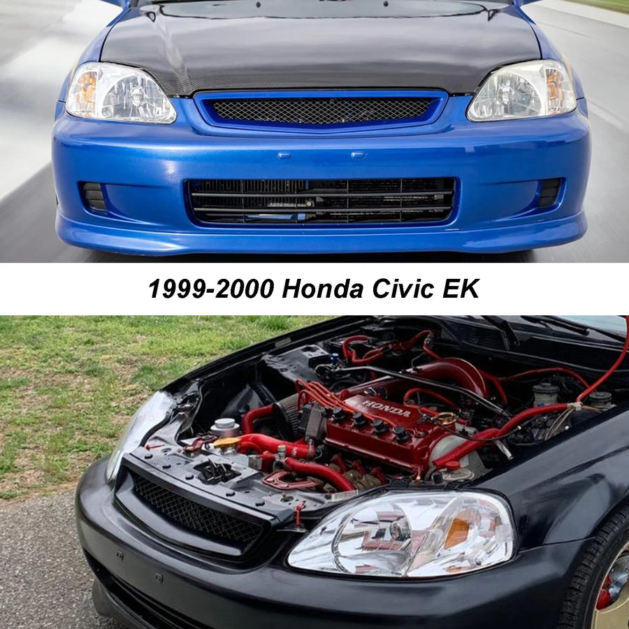 Black Front Grille for Honda Civic EK EJ 1996-2003