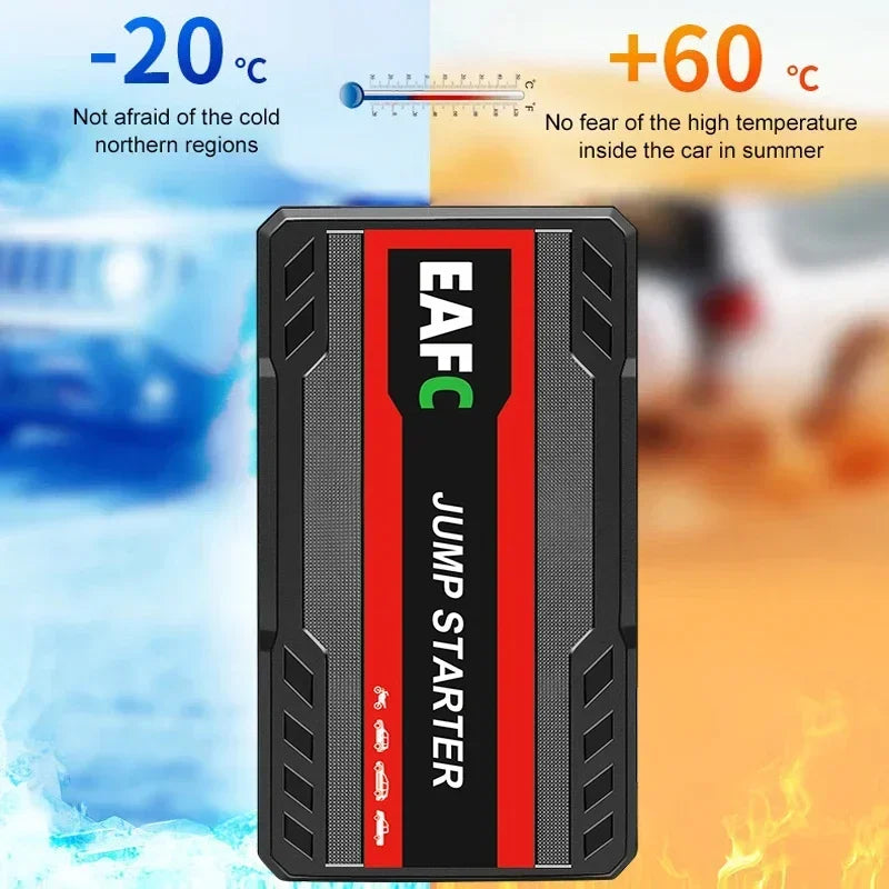 600A 12V Portable Car Jump Starter with Power Bank and LED Light
