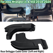 Rear Defogger Cable Covers for 2018–2024 Jeep Wrangler JL/4xe – Pair