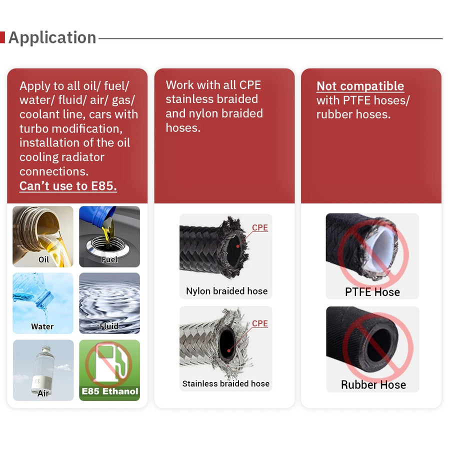 Swivel Hose End Fittings, AN4-AN16