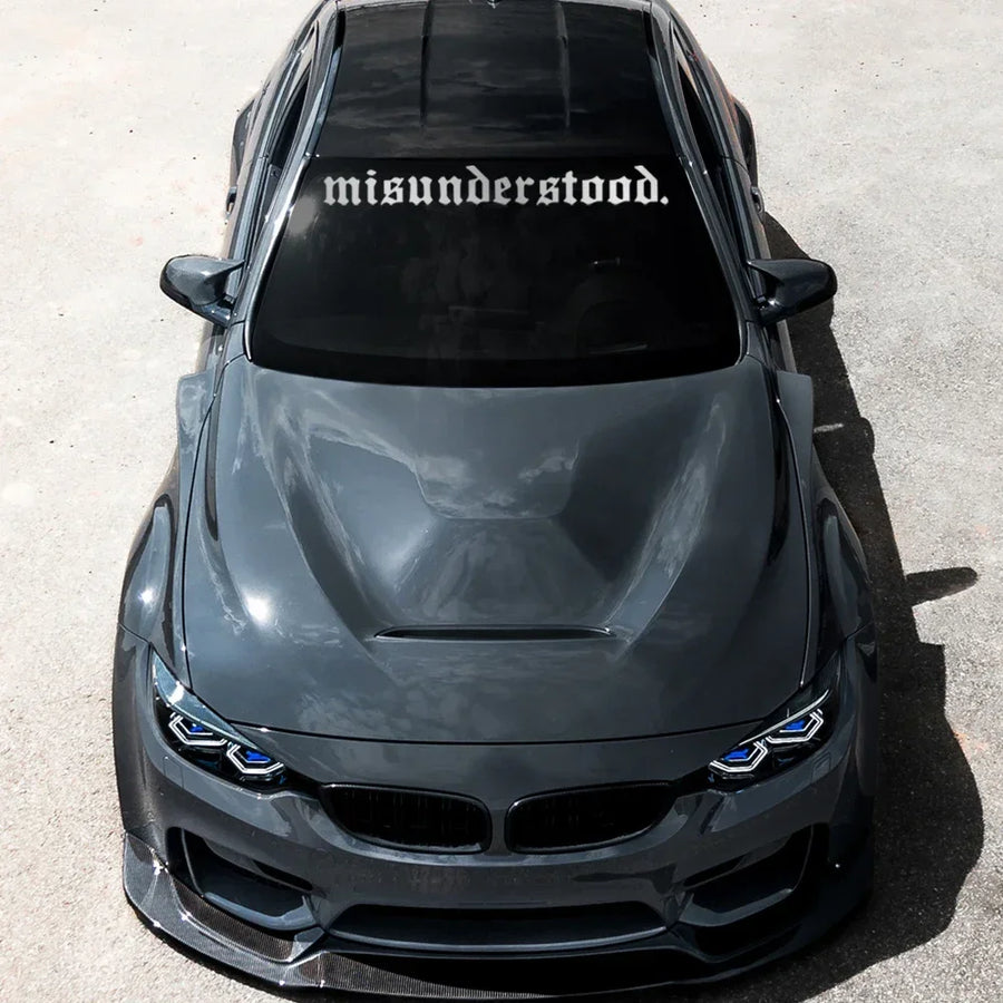 “Misunderstood” Windshield Banner Vinyl Decal – Multiple Sizes