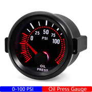 52mm Oil Pressure, Water Temperature, Oil Temperature and More Automotive Gauge