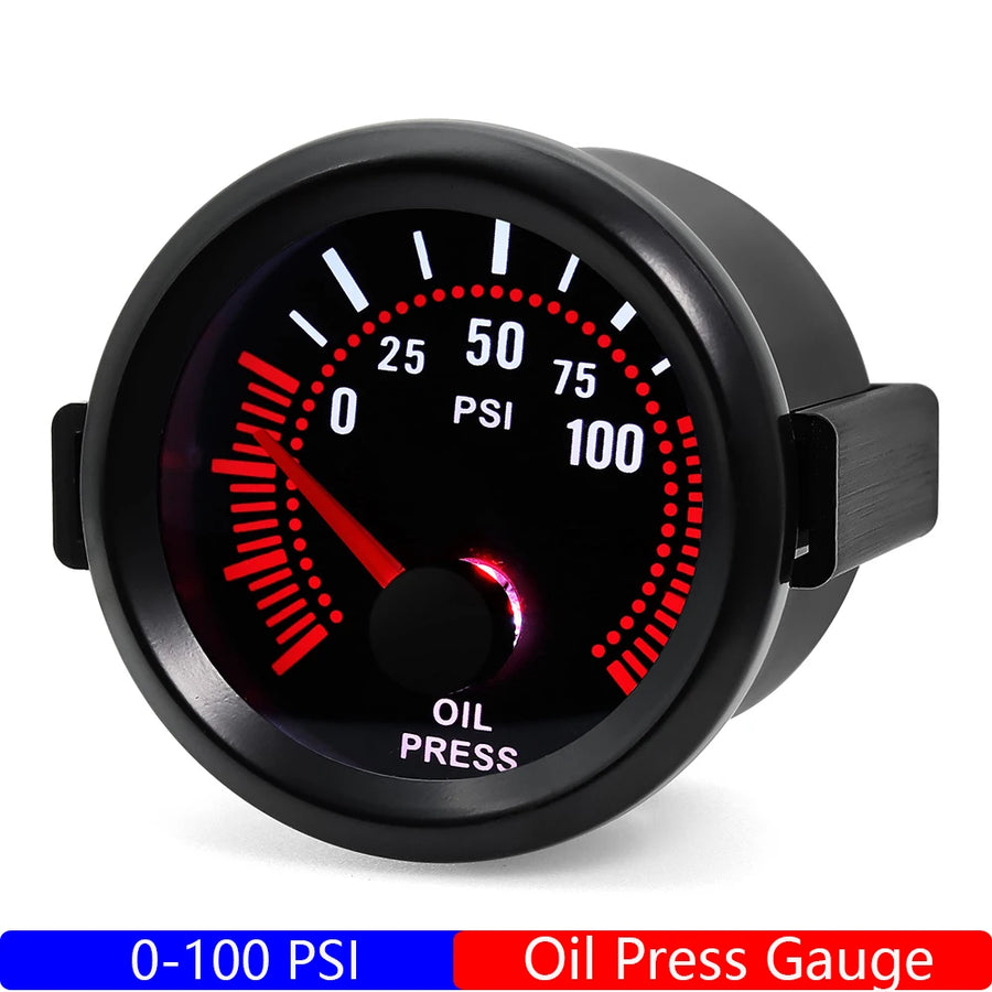 52mm Oil Pressure, Water Temperature, Oil Temperature and More Automotive Gauge