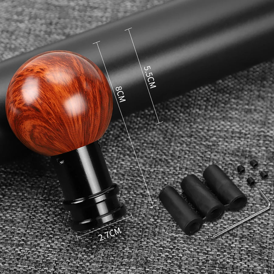 Universal Wood-Grain & Carbon-Fiber Shift Knob