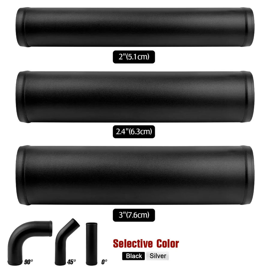 51mm/63mm/76mm Aluminum Intercooler & Intake Pipe, 300mm