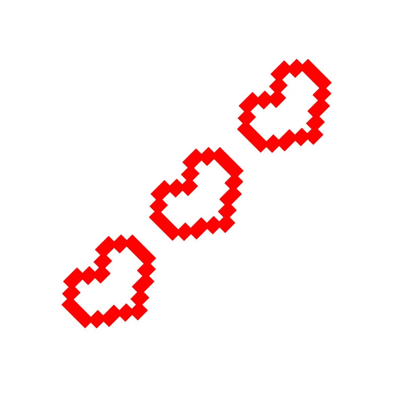 6cm Love Heart Car Window and Bumper Decal