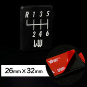Likewise-Style Manual Shift Pattern Decal & Badge